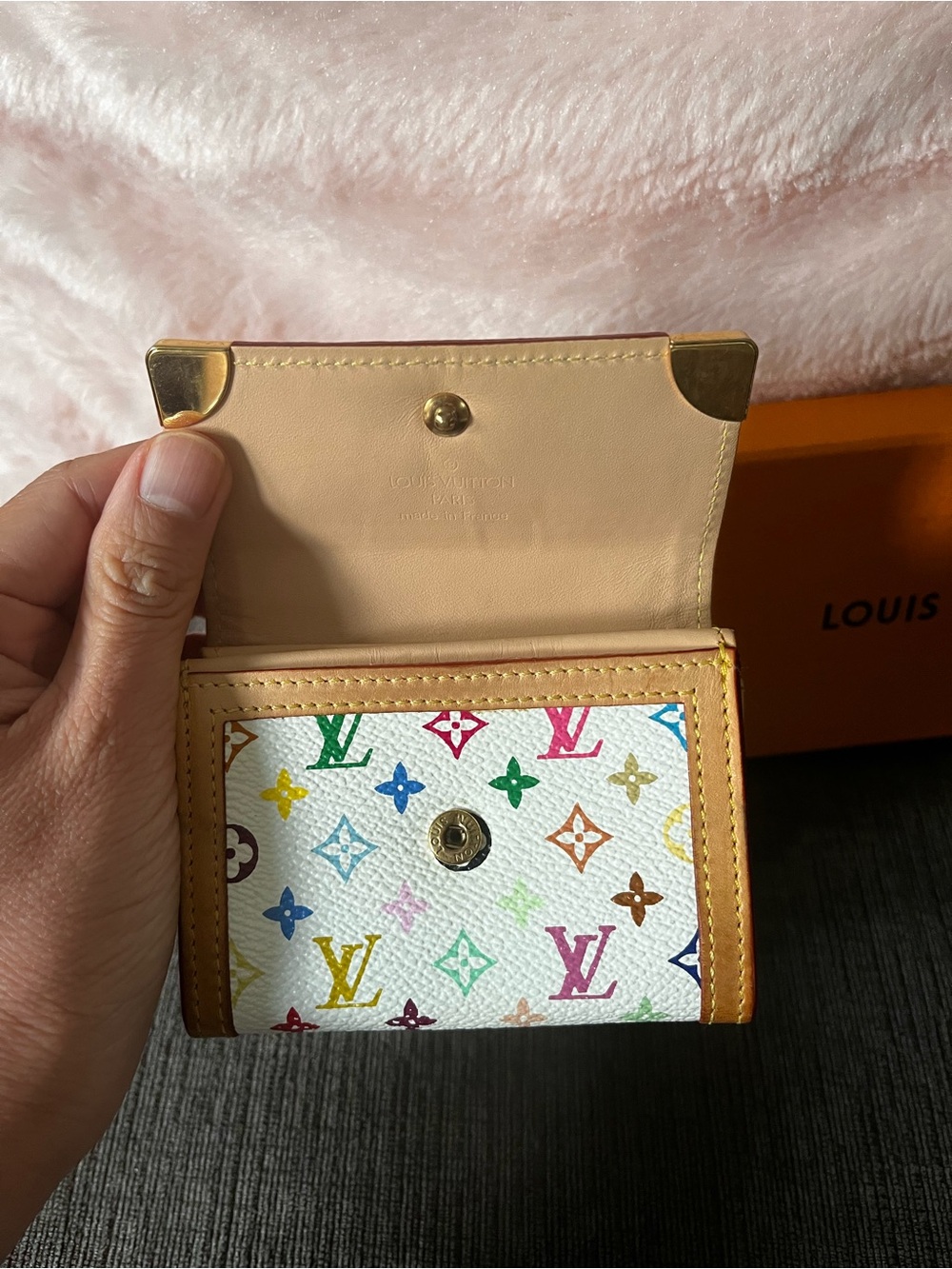 LOUIS VUITTON Multicolor Porte Monnaie Plat card wallet - Picture 10 of 11